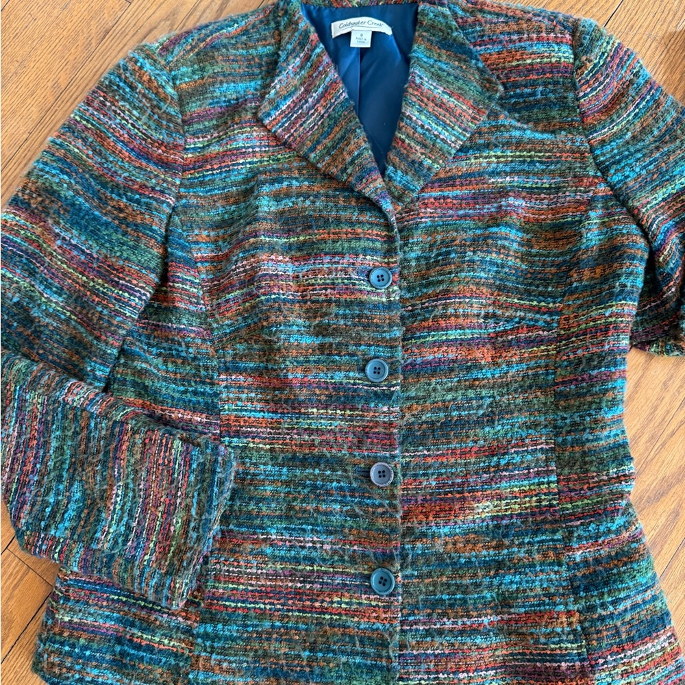 Coldwater Creek tapestry blazer - Picture 2 of 5